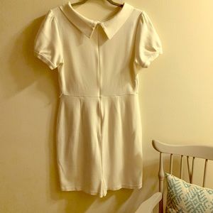 Calvin Klein cream Cowl Neck sheath dress